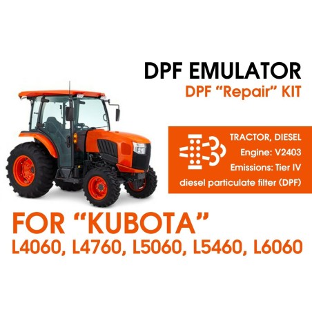 Emulator DPF Kubota L4060, L4760, L5060, L5460, L6060