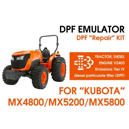 Emulator DPF Kubota MX4800/MX5200/MX5800/MX6000